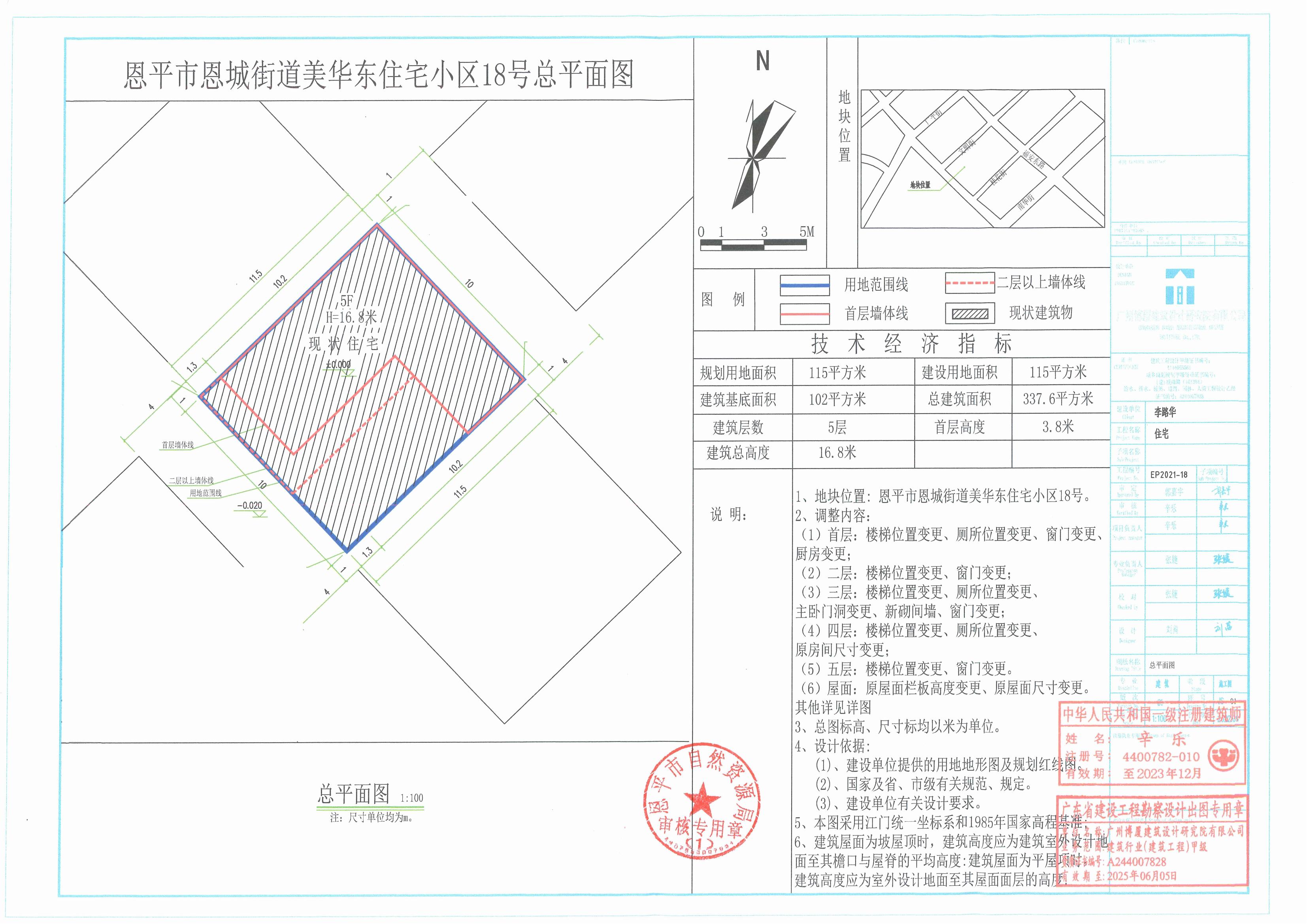 【批后公告】恩平市恩城街道美华东住宅小区18号（恩城镇美华东住宅小区18号）总平面图_00.jpg