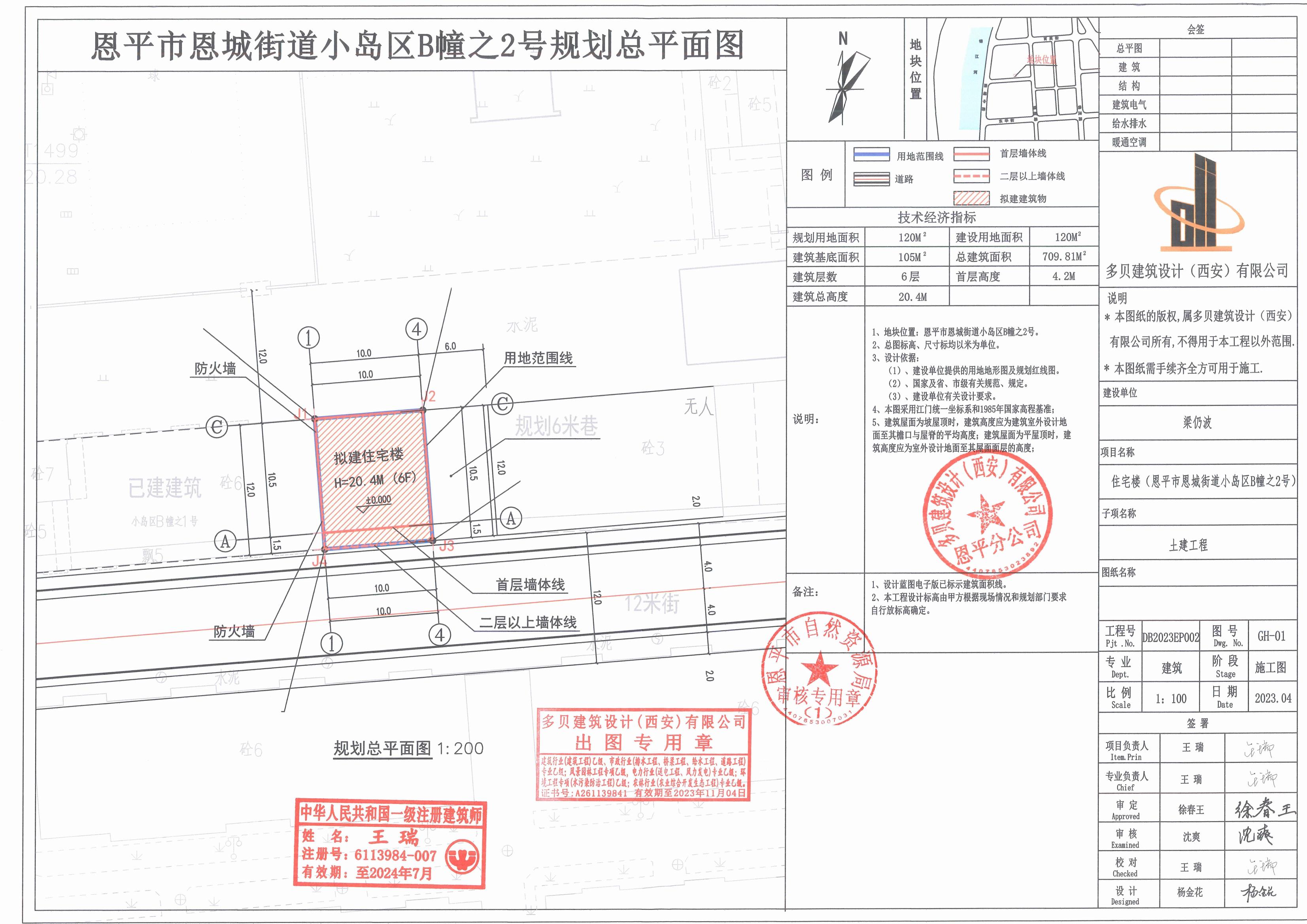 【批后公告】恩平市恩城街道小岛区B幢之2号总平面图_00.jpg