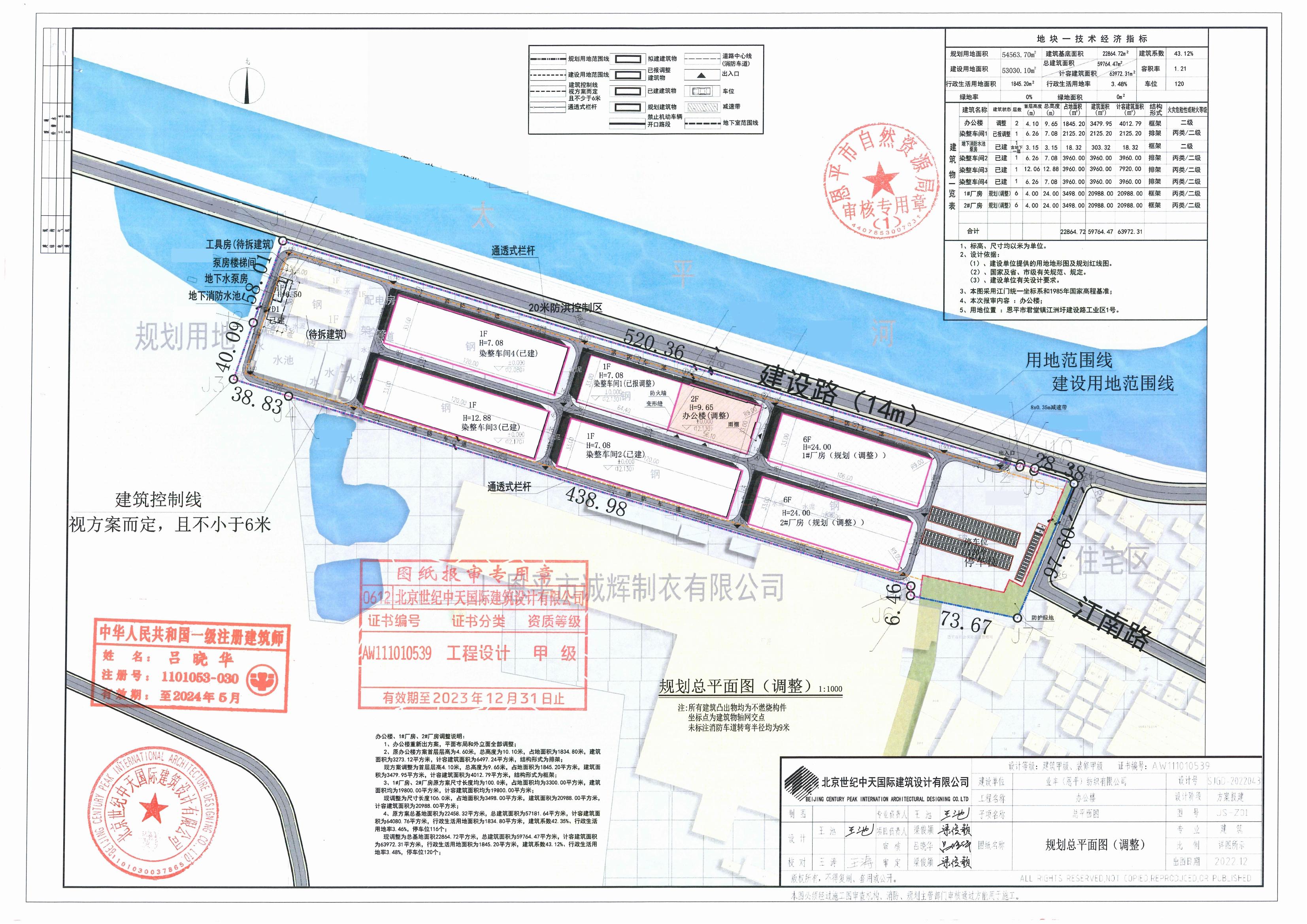 【批后公告】恩平市君堂镇江洲圩建设路工业区1号（业丰（恩平）纺织有限公司）规划总平面图_00.jpg