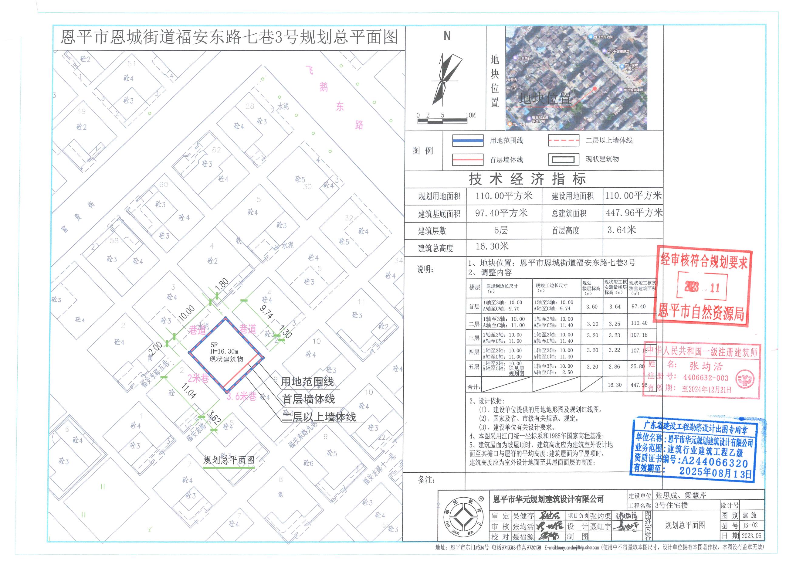 【批后公告】恩平市恩城街道福安东路七巷3号（恩城镇飞鹅塘经委住宅一区4号）总平面图_00 - 副本.jpg
