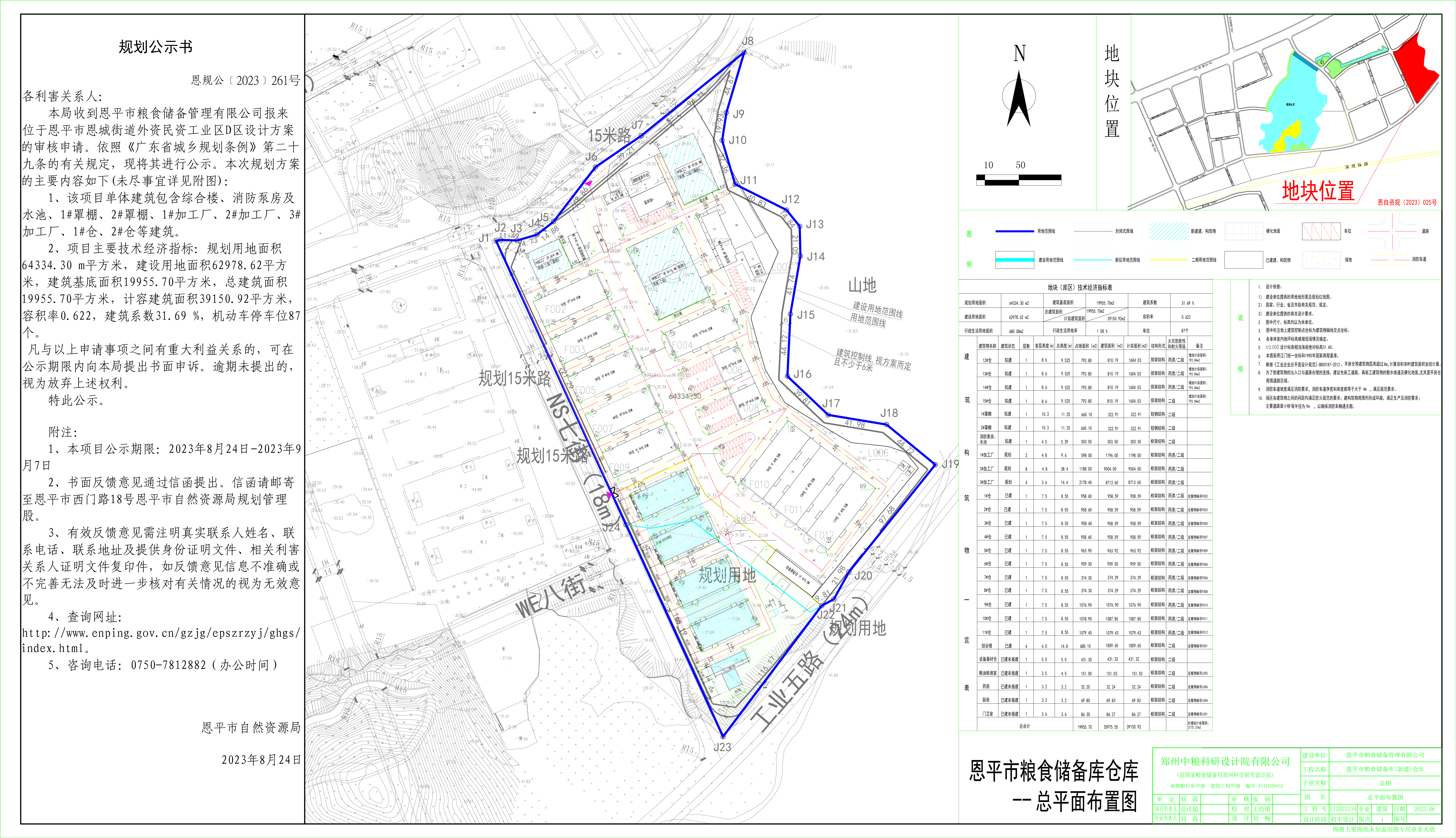 恩规公﹝2023﹞261号  恩平市恩城街道外资民资工业区D区设计方案公示.jpg