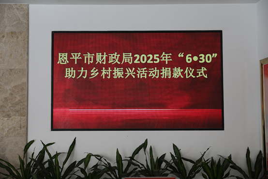 市财政局开展助力乡村振兴活动慈善捐款活动